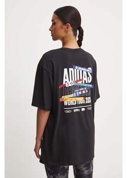 adidas Originals t-shirt bawełniany damski kolor czarny IW0832 ze sklepu ANSWEAR.com w kategorii Bluzki damskie - zdjęcie 173962177