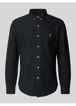Koszula casualowa o kroju slim fit z kołnierzykiem typu button down model ‘OXFORD’ ze sklepu Peek&Cloppenburg  w kategorii Koszule męskie - zdjęcie 173962667