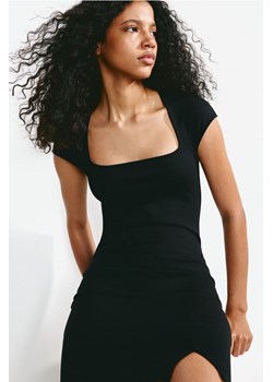 H & M - Sukienka bodycon z kapturkowym rękawem - Czarny ze sklepu H&M w kategorii Sukienki - zdjęcie 173962858