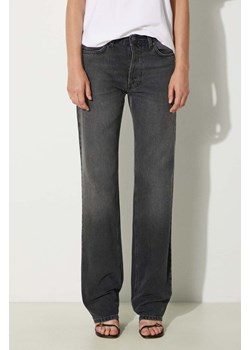 Fiorucci jeansy Faded Black Straight Fit Jeans damskie high waist W01FPDJE075DN01DN05 ze sklepu PRM w kategorii Jeansy damskie - zdjęcie 173964556
