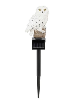 Garden Hero Solarna lampa ogrodowa LED &quot;Owl&quot; w kolorze białym na trzonku - wys. 45 cm ze sklepu Limango Polska w kategorii Dekoracje i akcesoria ogrodowe - zdjęcie 173965416