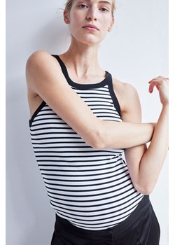 H & M - MAMA Koszulka w prążki - Czarny ze sklepu H&M w kategorii Bluzki damskie - zdjęcie 173966736