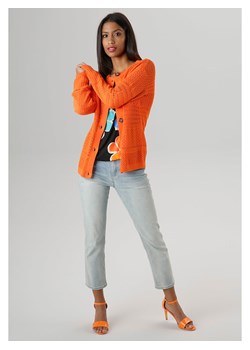 Aniston Kardigan w kolorze pomarańczowym ze sklepu Limango Polska w kategorii Swetry damskie - zdjęcie 173967217