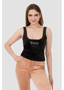 JUICY COUTURE Czarny top Bromley, Wybierz rozmiar L ze sklepu outfit.pl w kategorii Bluzki damskie - zdjęcie 173970278