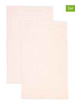 avance Dywaniki łazienkowe (2 szt.) w kolorze jasnoróżowym - 100 x 60 cm ze sklepu Limango Polska w kategorii Akcesoria łazienkowe - zdjęcie 173971067