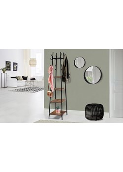 IDOMYA Essentials Wieszak "Elize" w kolorze jasnobrązowo-czarnym - 40 x 170 x 40 cm ze sklepu Limango Polska w kategorii Szafy - zdjęcie 173971865