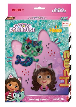 Hama 2.000-częściowy zestaw koralików &quot;Gabbys Dollhouse&quot; do prasowanek - 5+ ze sklepu Limango Polska w kategorii Zabawki - zdjęcie 173971897
