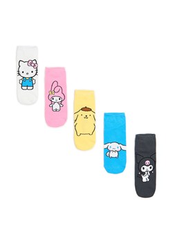 Cropp - 5 pack skarpet z postaciami Sanrio - wielobarwny ze sklepu Cropp w kategorii Skarpetki damskie - zdjęcie 173973805