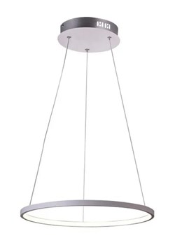 Biała lampa wisząca ring zawieszony na linkach - 3X V081 A8-D52 ze sklepu Edinos.pl w kategorii Lampy wiszące - zdjęcie 173974846