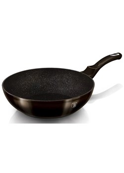 Aluminiowy czarny wok na indukcję 27cm - Hippi 10X ze sklepu Edinos.pl w kategorii Naczynia - zdjęcie 173974948