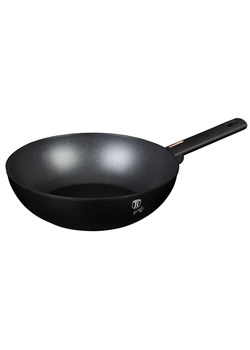 Czarny wok z potrójną powłoką tytanową 28cm E3-K52 ze sklepu Edinos.pl w kategorii Naczynia - zdjęcie 173974967