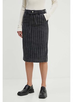 Day Birger et Mikkelsen spódnica jeansowa Betsy - Denim Stripes kolor czarny midi prosta DAY65243207 ze sklepu ANSWEAR.com w kategorii Spódnice - zdjęcie 173975529