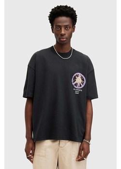 AllSaints t-shirt bawełniany ORBS SS CREW męski kolor czarny z nadrukiem M009PA ze sklepu ANSWEAR.com w kategorii T-shirty męskie - zdjęcie 173975667