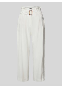 Spodnie do garnituru z prostą nogawką i zakładkami w pasie ze sklepu Peek&Cloppenburg  w kategorii Spodnie damskie - zdjęcie 173976565