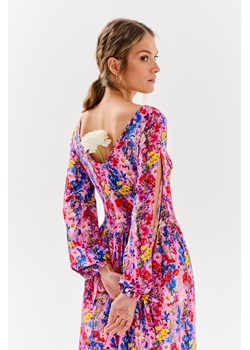 Sukienka z pękniętym rękawem Blossom Beauty XS ze sklepu NAOKO w kategorii Sukienki - zdjęcie 173976727