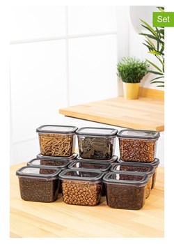 Violeta Home Pojemniki (12 szt.) w kolorze antracytowym - 0,8 l ze sklepu Limango Polska w kategorii Pojemniki kuchenne - zdjęcie 173978928