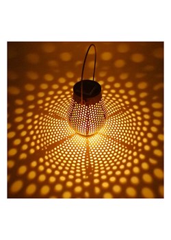 lumisky Lampa solarna LED "Doty" w kolorze brązowym - wys. 17 x Ø 13 cm - id: 12459143 - marki Lumisky - 173981246 lumisky Lampa solarna LED "Doty" w kolorze brązowym - wys. 17 x Ø 13 cm ze sklepu Limango Polska w kategorii Oświetlenie ogrodowe - zdjęcie 173981246
