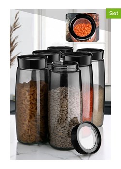 Violeta Home Słoiki (6 szt.) w kolorze antracytowym - 1,6 l ze sklepu Limango Polska w kategorii Pojemniki kuchenne - zdjęcie 173981256