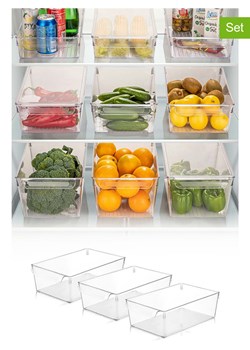 Violeta Home Organizery (3 szt.) do lodówki - 32,5 x 10 x 20 cm ze sklepu Limango Polska w kategorii Akcesoria i przechowywanie - zdjęcie 173981275