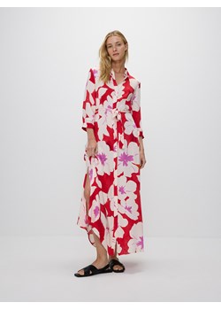 Reserved - Koszulowa sukienka z wiskozy - wielobarwny ze sklepu Reserved w kategorii Sukienki - zdjęcie 173981889