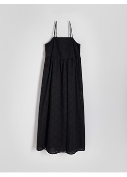 Reserved - Sukienka maxi z haftem - czarny ze sklepu Reserved w kategorii Sukienki - zdjęcie 173982039