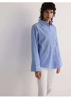 Reserved - Koszula oversize w paski - niebieski ze sklepu Reserved w kategorii Koszule damskie - zdjęcie 173982046