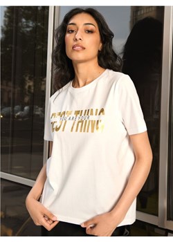 Sinsay - Koszulka z nadrukiem - biały ze sklepu Sinsay w kategorii Bluzki damskie - zdjęcie 173983185
