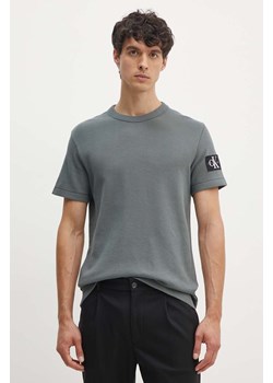 Calvin Klein Jeans t-shirt bawełniany kolor szary z aplikacją ze sklepu ANSWEAR.com w kategorii T-shirty męskie - zdjęcie 173983535