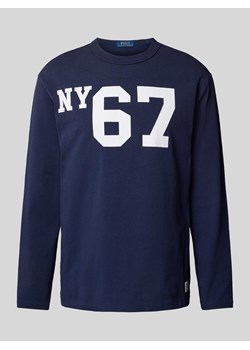 Bluzka z długim rękawem i nadrukiem z logo ze sklepu Peek&Cloppenburg  w kategorii T-shirty męskie - zdjęcie 173984377