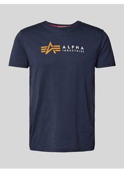 T-shirt z nadrukiem z logo ze sklepu Peek&Cloppenburg  w kategorii T-shirty męskie - zdjęcie 173984605