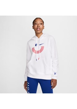 Damska bluza z kapturem Nike USA Phoenix Fleece - Biel ze sklepu Nike poland w kategorii Bluzy damskie - zdjęcie 173984846