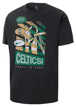 T-shirt męski Nike NBA Boston Celtics Courtside - Czerń ze sklepu Nike poland w kategorii T-shirty męskie - zdjęcie 173984849