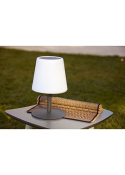 lumisky Lampa solarna LED &quot;Standy&quot; w kolorze biało-czarnym - wys. 25 cm ze sklepu Limango Polska w kategorii Oświetlenie ogrodowe - zdjęcie 173986836