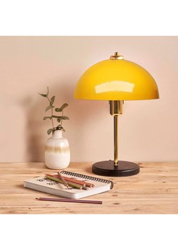ABERTO DESIGN Lampa stołowa w kolorze żółto-czarnym - wys. 38 x Ø 23 cm ze sklepu Limango Polska w kategorii Oświetlenie - zdjęcie 173988285