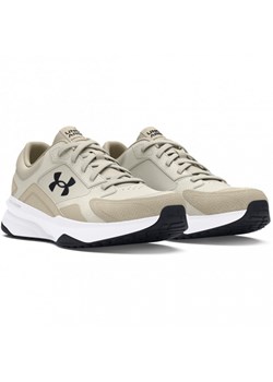 Męskie buty treningowe Under Armour  UA Edge Leather - beżowe ze sklepu Sportstylestory.com w kategorii Buty sportowe męskie - zdjęcie 173989407