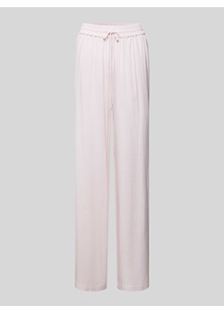 Spodnie materiałowe z wysokim stanem i fakturowanym wzorem model ‘VIVA-GULIA’ ze sklepu Peek&Cloppenburg  w kategorii Spodnie damskie - zdjęcie 173989516