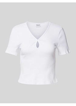 T-shirt z wycięciem w kształcie łezki z tyłu model ‘MAYA’ ze sklepu Peek&Cloppenburg  w kategorii Bluzki damskie - zdjęcie 173989556