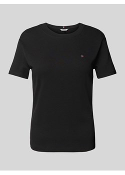 T-shirt z wyhaftowanym logo model ‘NEW SLIM CODY’ ze sklepu Peek&Cloppenburg  w kategorii Bluzki damskie - zdjęcie 173989565