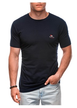 T-shirt męski z nadrukiem 1989S - granatowy ze sklepu Edoti w kategorii T-shirty męskie - zdjęcie 173990218