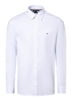 Tommy Hilfiger Koszula męska Mężczyźni Slim Fit Bawełna biały wzorzysty ze sklepu vangraaf w kategorii Koszule męskie - zdjęcie 173990597