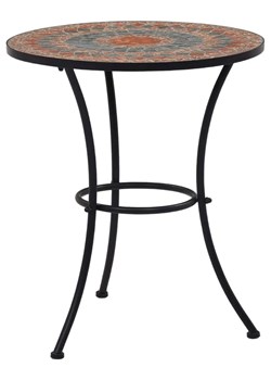 Mozaikowy okrągły stolik bistro - Ulefok 5X ze sklepu Edinos.pl w kategorii Stoły ogrodowe - zdjęcie 173991538