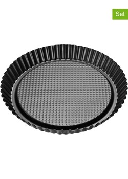 Zenker Formy (2 szt.) &quot;Black Metallic&quot; w kolorze czarnym na tartę - Ø 30 cm ze sklepu Limango Polska w kategorii Akcesoria do pieczenia - zdjęcie 173992007