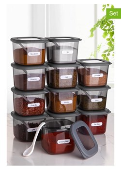 Violeta Home Pojemniki (12 szt.) w kolorze szarym - 550 ml ze sklepu Limango Polska w kategorii Pojemniki kuchenne - zdjęcie 173992276