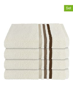 Schiesser Ręczniki (4 szt.) "Skyline" w kolorze kremowym do rąk ze sklepu Limango Polska w kategorii Ręczniki - zdjęcie 173992316