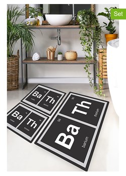 Colourful Cotton Dywaniki łazienkowe (3 szt.) w kolorze czarnym ze sklepu Limango Polska w kategorii Akcesoria łazienkowe - zdjęcie 173992509