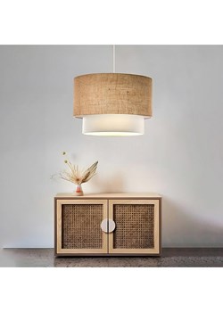 ABERTO DESIGN Lampa wisząca "Gharib" w kolorze beżowym - wys. 20 x Ø 30 cm ze sklepu Limango Polska w kategorii Oświetlenie - zdjęcie 173992649