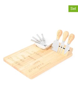 Homla 9-częściowy zestaw "Rubby" w kolorze srebrno-beżowo-białym do sera ze sklepu Limango Polska w kategorii Misy i tace dekoracyjne - zdjęcie 173993458