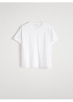 Reserved - Bawełniany t-shirt - biały ze sklepu Reserved w kategorii Bluzki damskie - zdjęcie 173994736