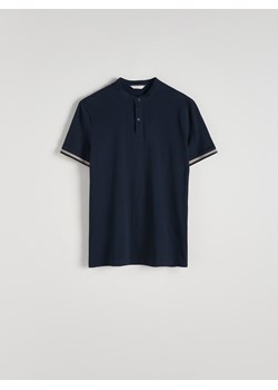 Reserved - Koszulka polo regular ze stójką - granatowy ze sklepu Reserved w kategorii T-shirty męskie - zdjęcie 173994767