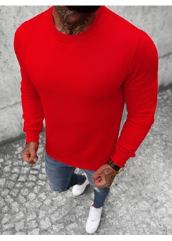 Bluza męska czerwona OZONEE JS/2001-10Z ze sklepu ozonee.pl w kategorii Bluzy męskie - zdjęcie 173996095